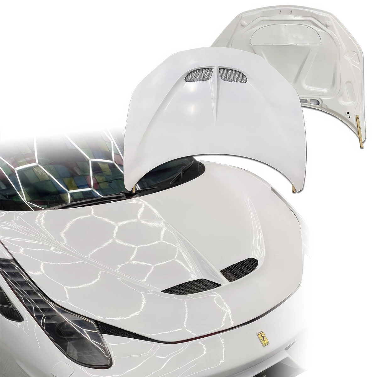 Modify your Ferrari 458 2010 with our Exterior/Hoods - 1