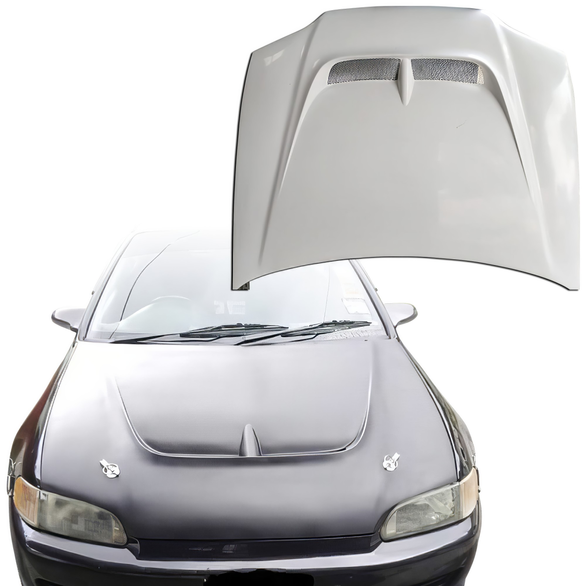 Modify your Honda Civic 1992 with our Exterior/Hoods - 