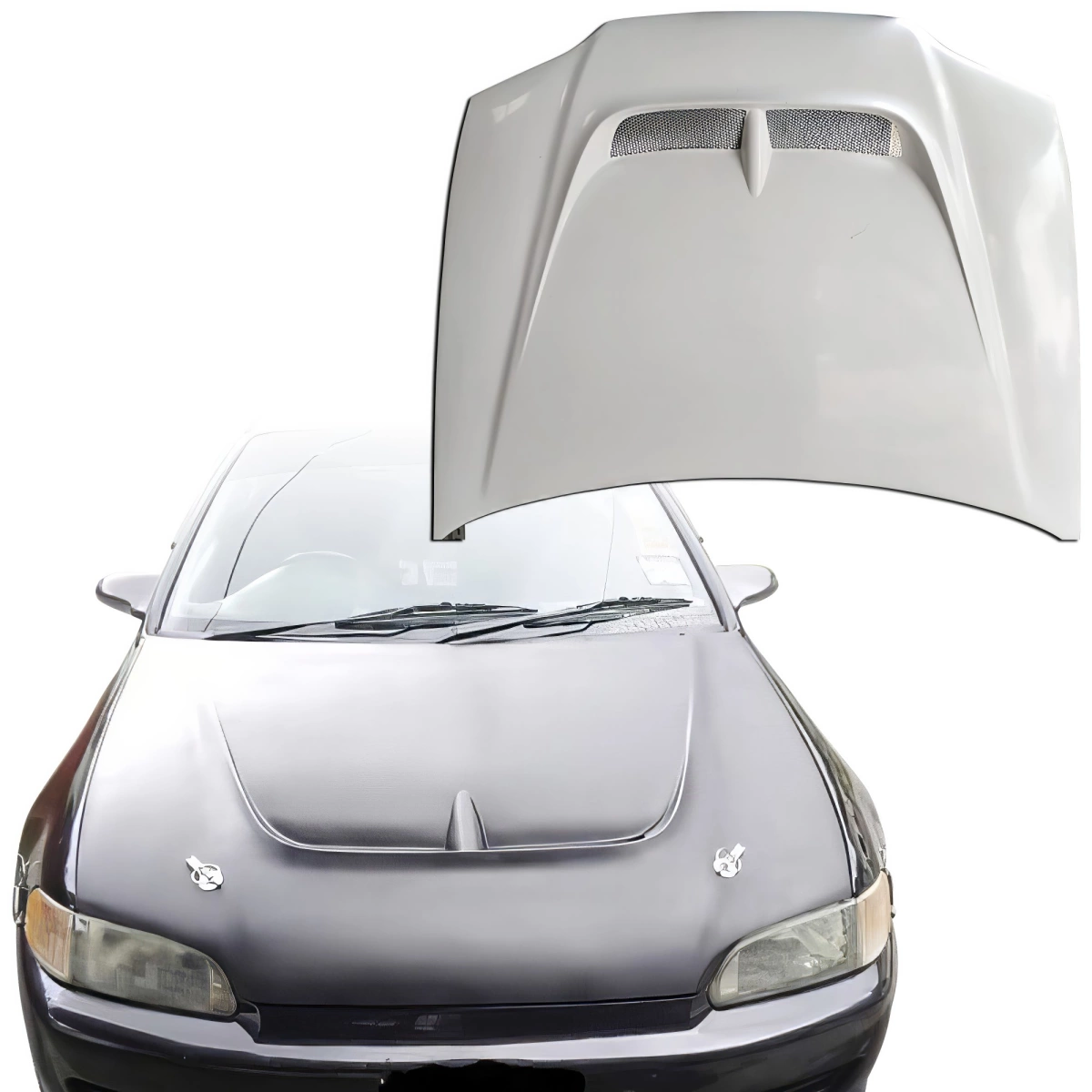 Modify your Honda Civic 1992 with our Exterior/Hoods - 1