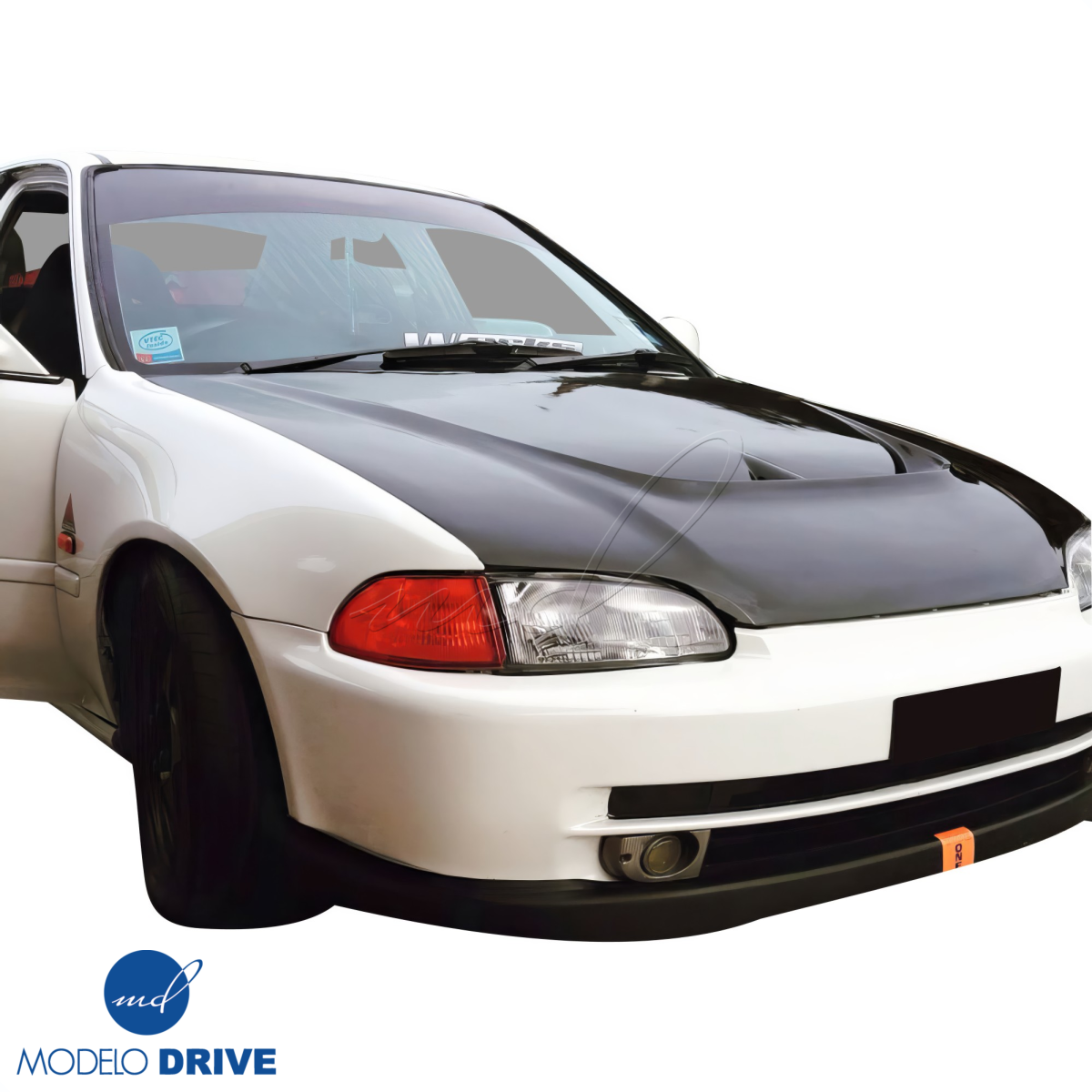 Modify your Honda Civic 1992 with our Exterior/Hoods - 