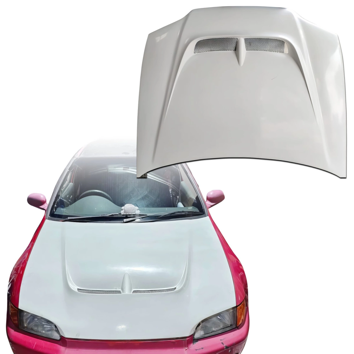Modify your Honda Civic 1992 with our Exterior/Hoods - 8