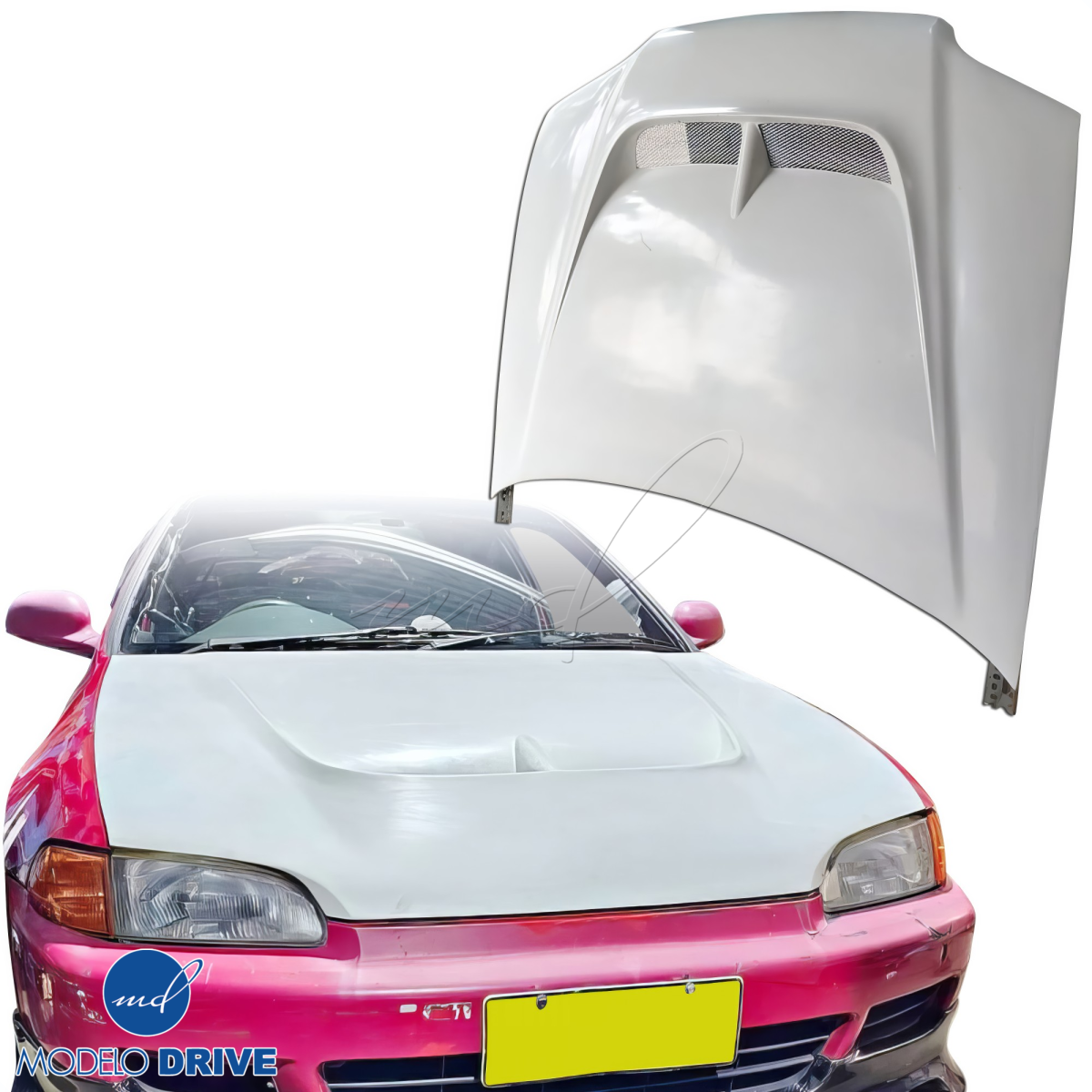 Modify your Honda Civic 1992 with our Exterior/Hoods - 