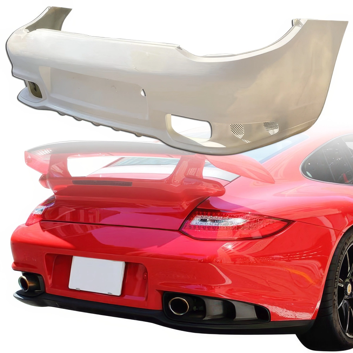 Modify your Porsche 911 2010 with our Exterior/Rear Bumpers - 7