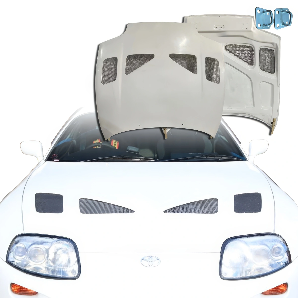 Modify your Toyota Supra 1993 with our Exterior/Hoods - 1