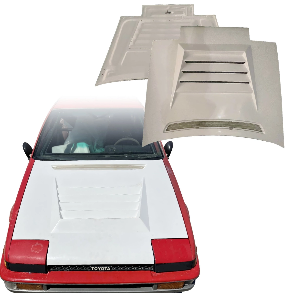 Modify your Toyota Corolla 1984 with our Exterior/Hoods - 1