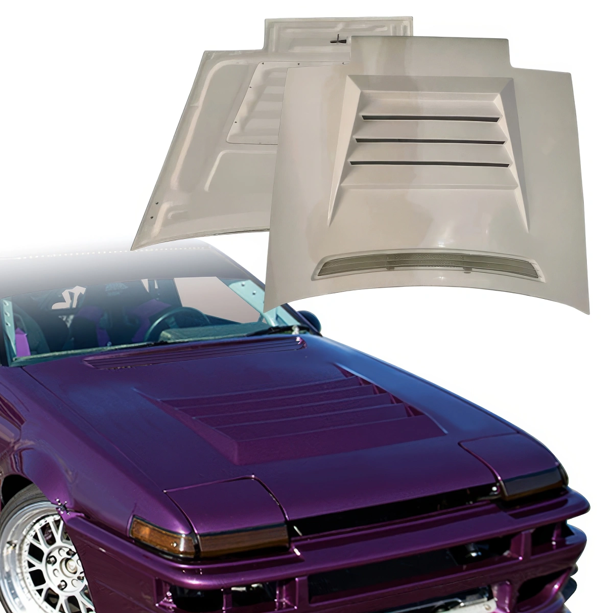 Modify your Toyota Corolla 1984 with our Exterior/Hoods - 7