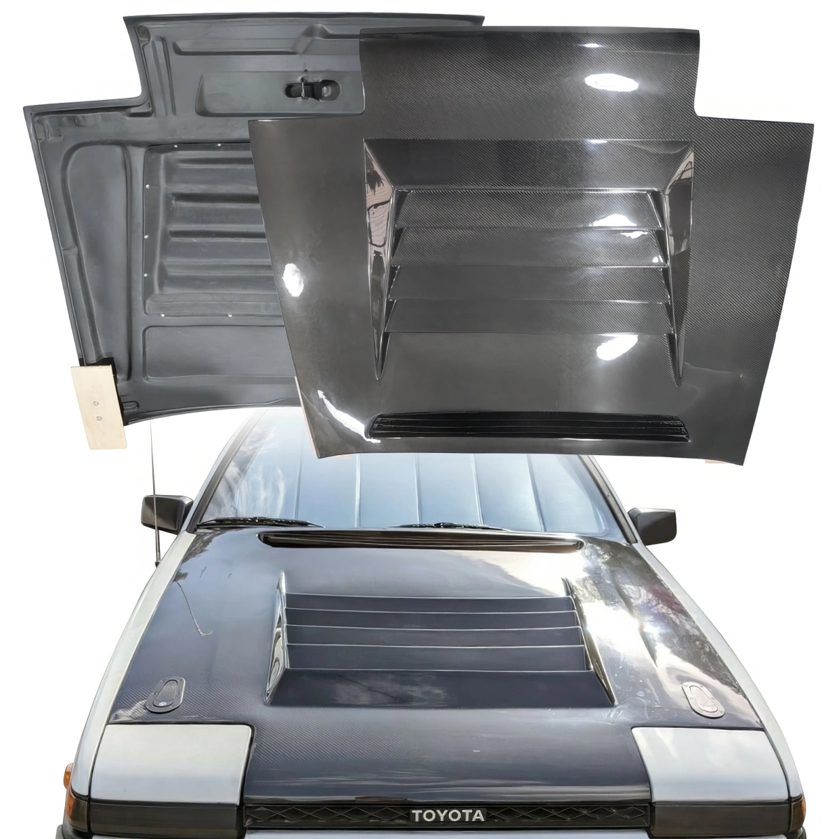 Modify your Toyota Corolla 1984 with our Exterior/Hoods - 1
