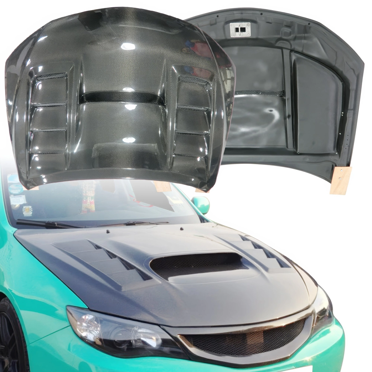 Modify your Subaru WRX 2008 with our Exterior/Hoods - 4