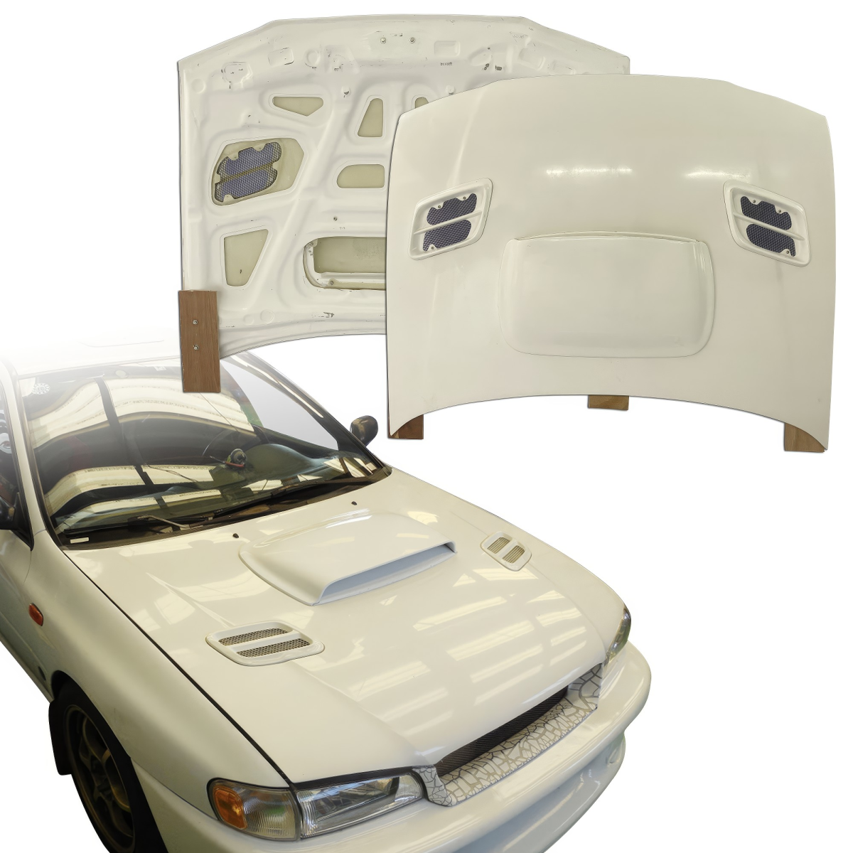 Modify your Subaru Impreza 1993 with our Exterior/Hoods - 