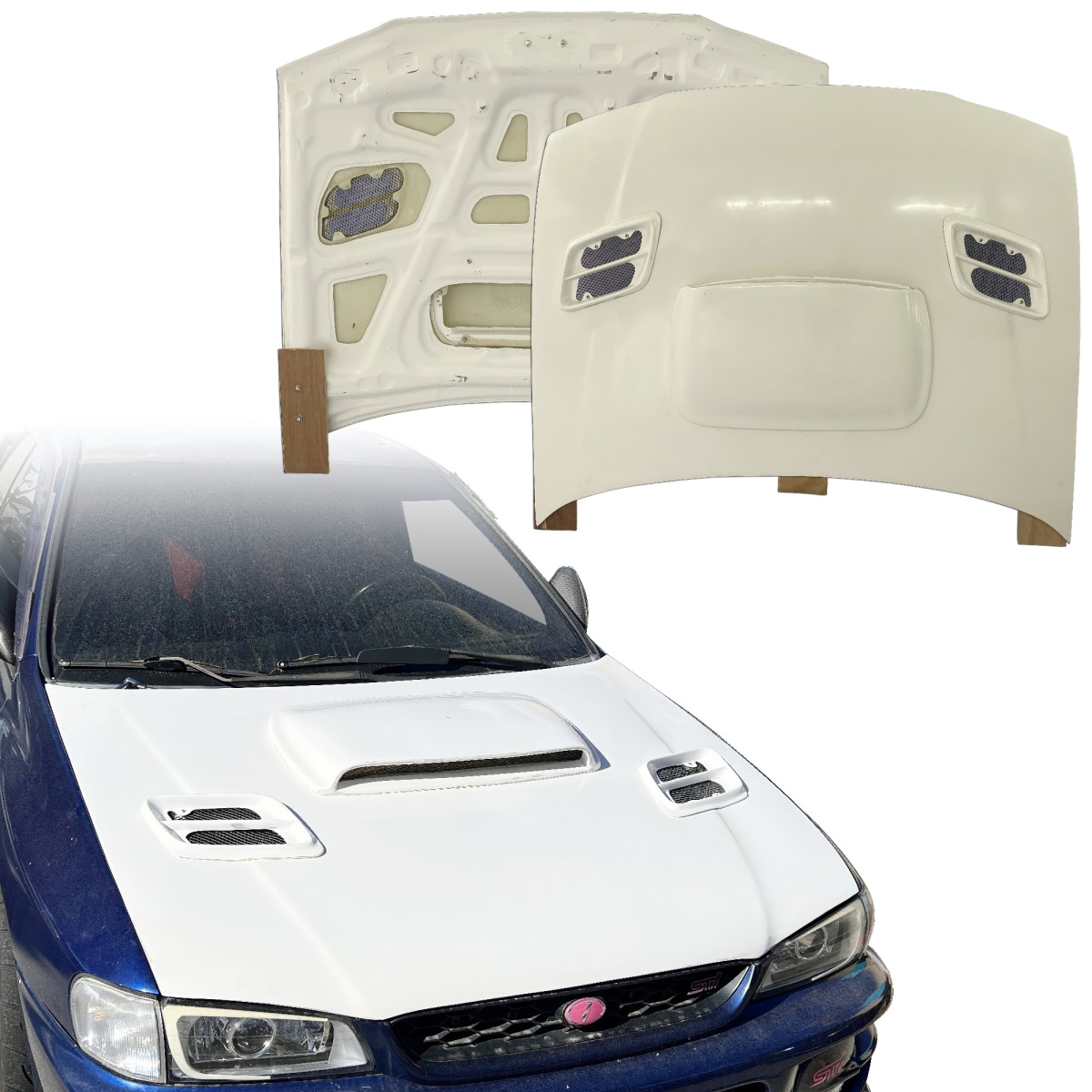 Modify your Subaru Impreza 1993 with our Exterior/Hoods - 