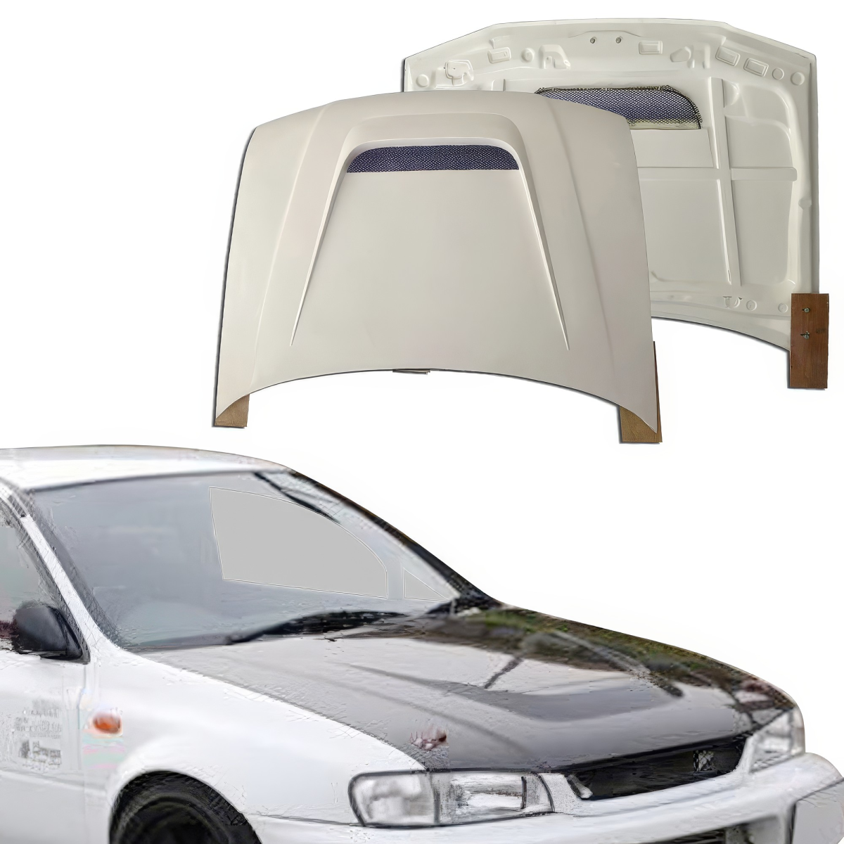 Modify your Subaru Impreza 1993 with our Exterior/Hoods -