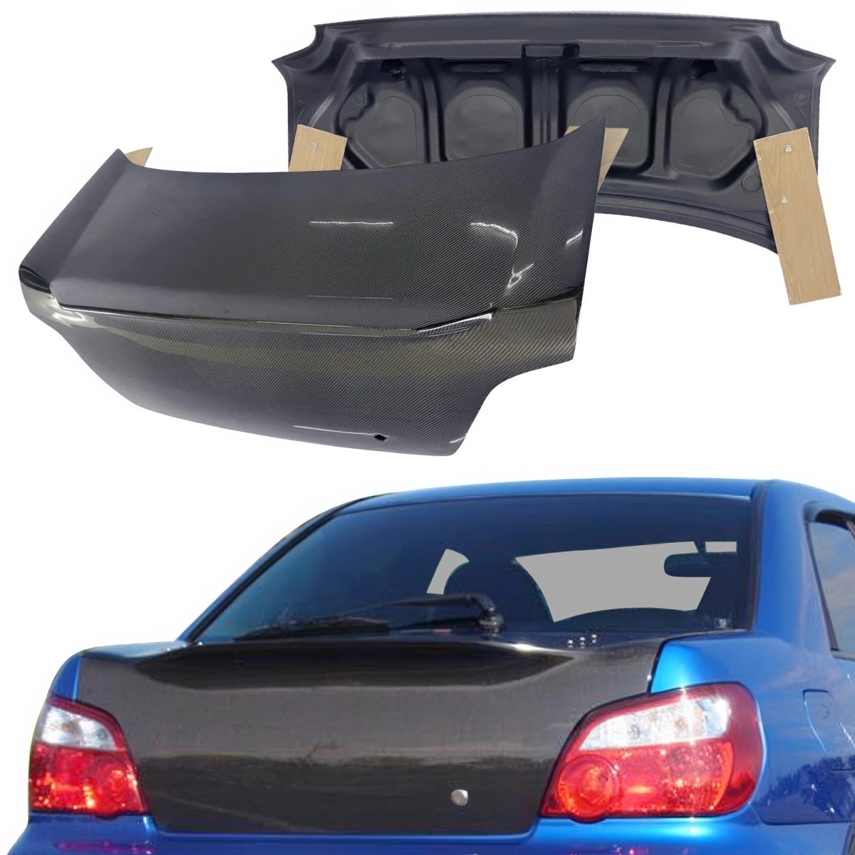 ModeloDrive Carbon Fiber CSL Duckbill Trunk > Subaru Impreza ModeloDrive Carbon Fiber CSL Duckbill Trunk > Subaru Impreza
