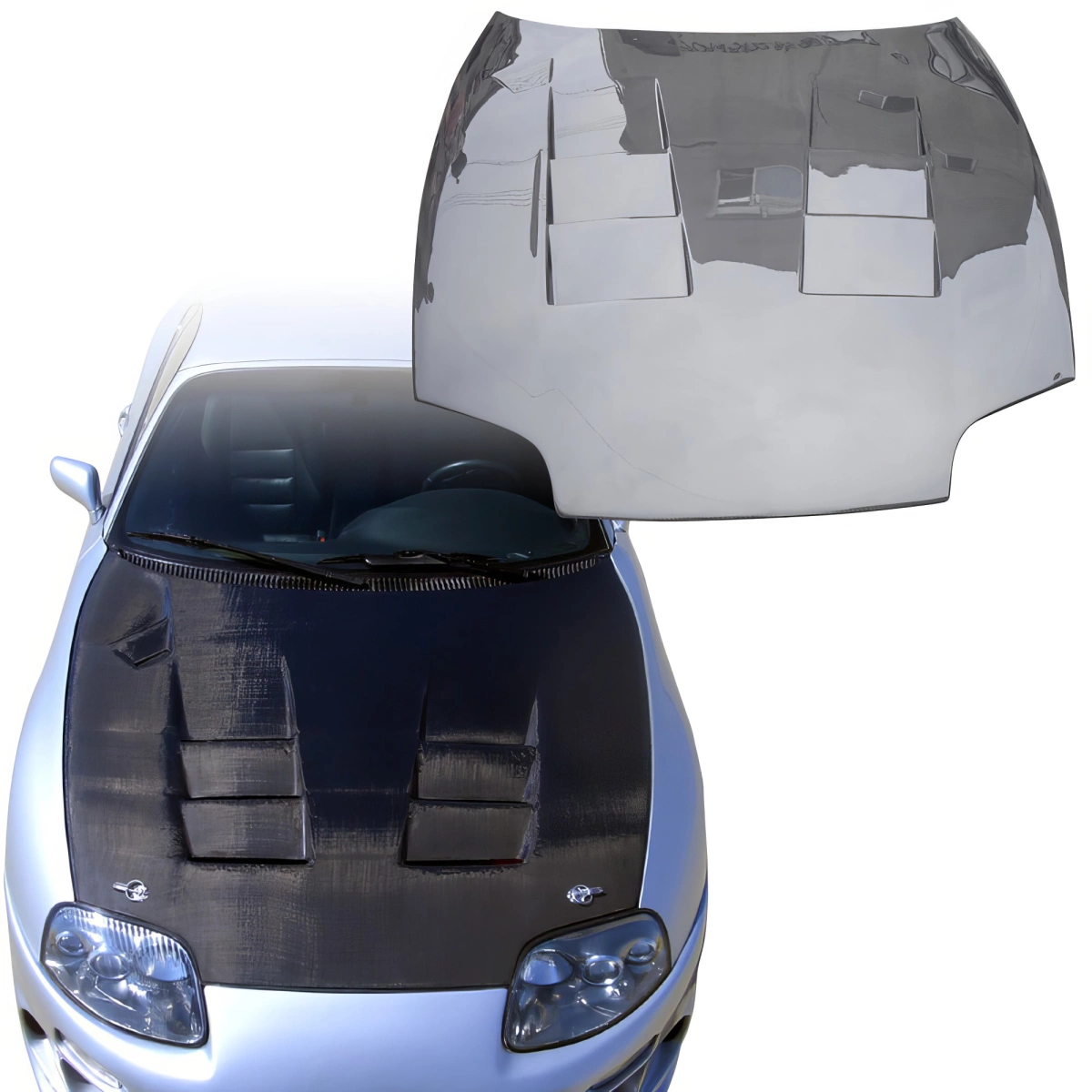 Modify your Toyota Supra 1993 with our Exterior/Hoods - 1