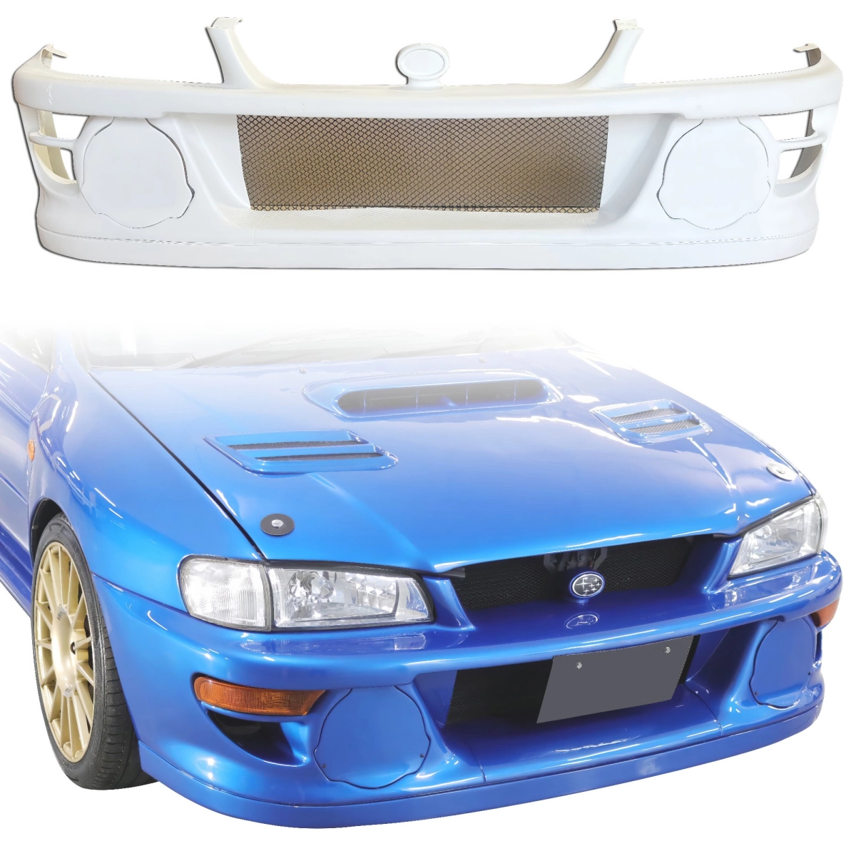 ModeloDrive FRP LS WRC 98 Front Bumper w Caps 3pc > Subaru