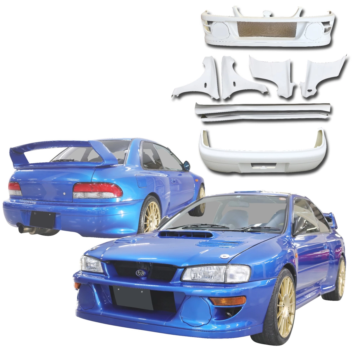 Modify your Subaru Impreza 1993 with our Exterior/Complete Body Kits - 1