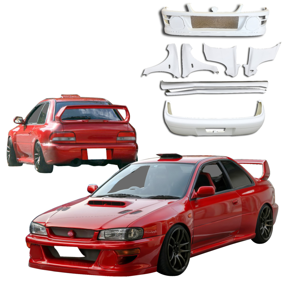 Modify your Subaru Impreza 1993 with our Exterior/Complete Body Kits - 