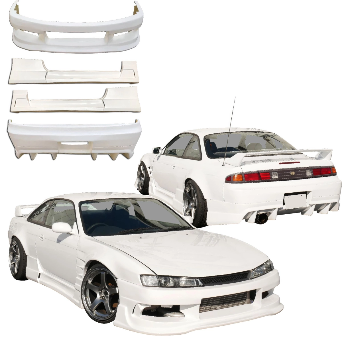 Modify your Nissan 240SX 1997 with our Exterior/Complete Body Kits - 1