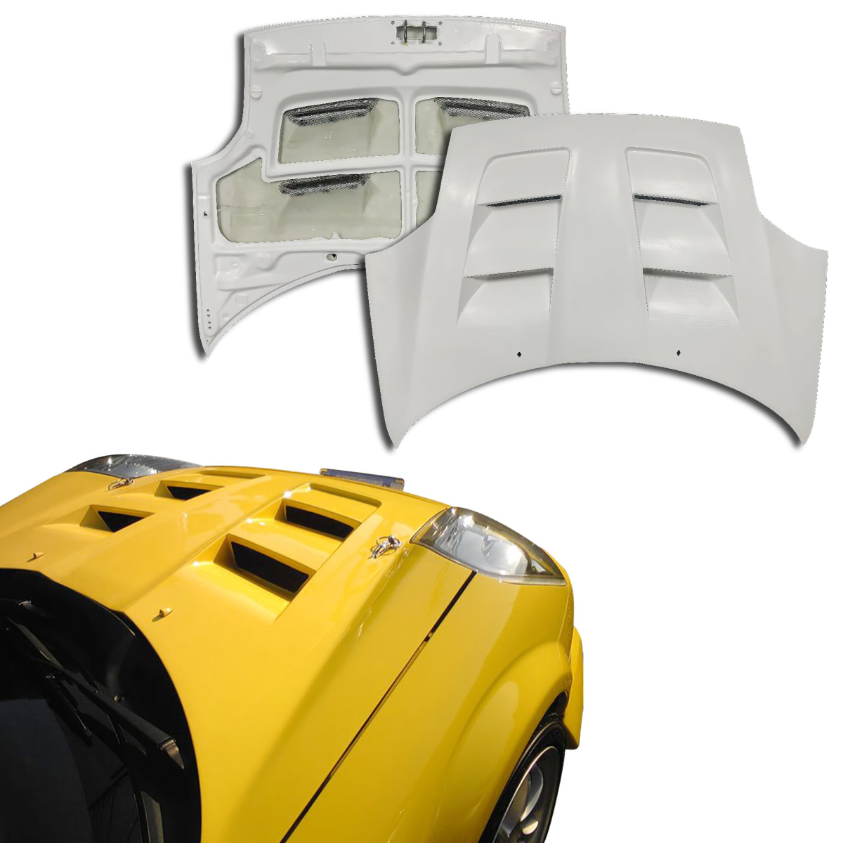 【WV PROJECT】23FW★ Runs Hood ModeloDrive FRP WDS BAND Frunk Hood (front) > Toyota MRS MR2