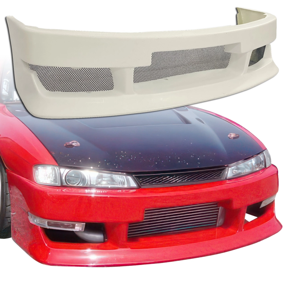 Modify your Nissan 240SX 1997 with our Exterior/Front Bumpers - 13