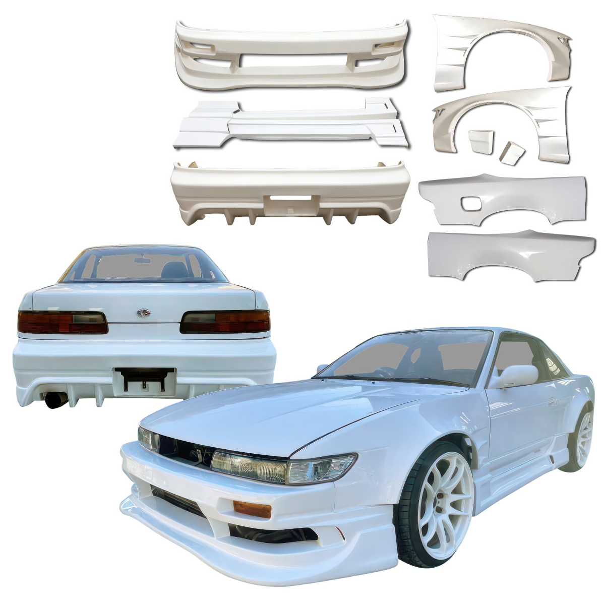 Modify your Nissan Silvia 1989 with our Exterior/Complete Body Kits - 