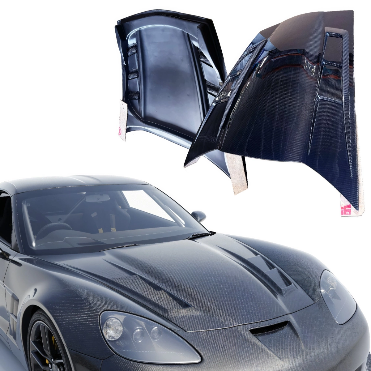 Modify your Chevrolet Corvette 2005 with our Exterior/Hoods - 1