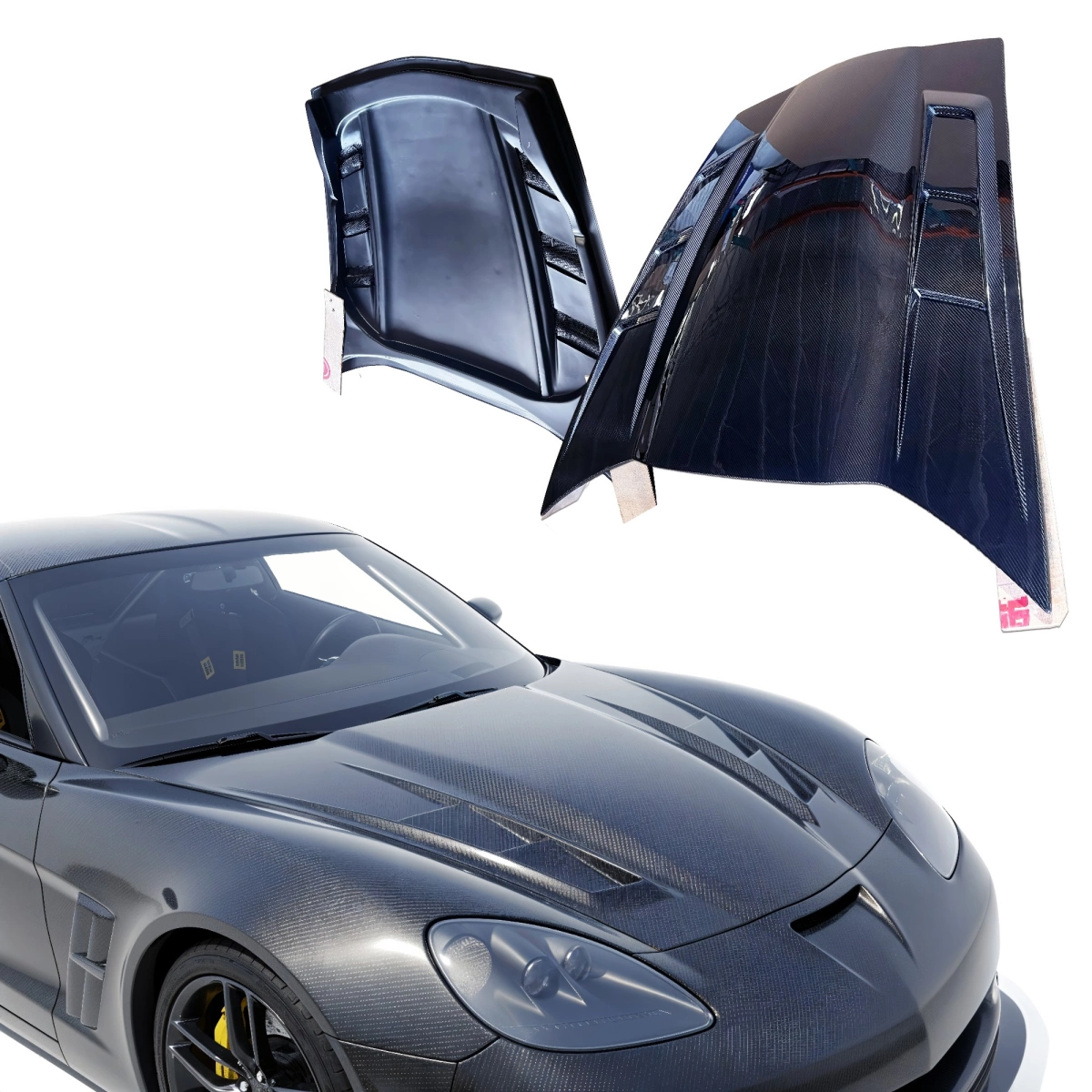 Modify your Chevrolet Corvette 2005 with our Exterior/Hoods - 13