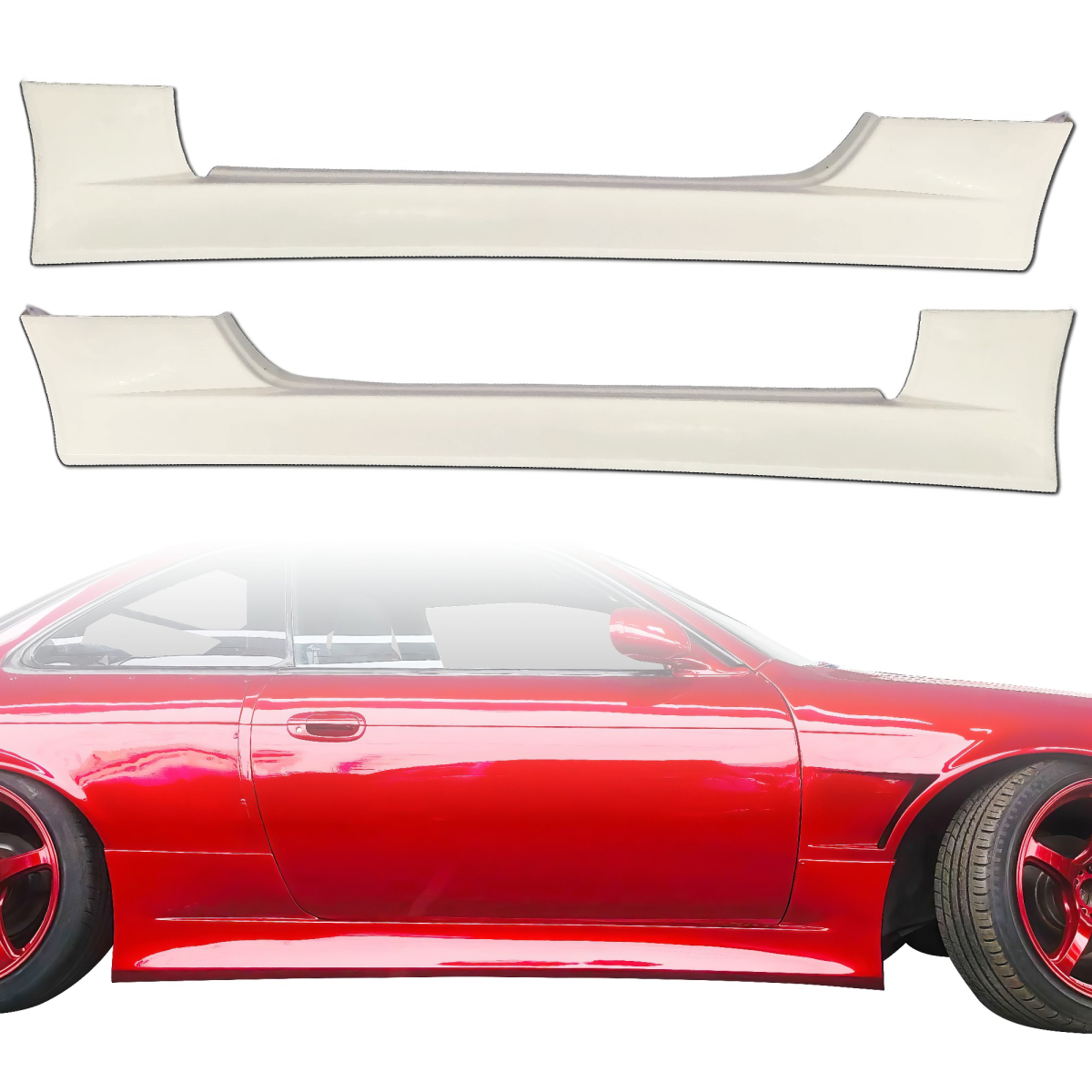 Modify your Nissan 240SX 1995 with our Exterior/Side Skirts - 