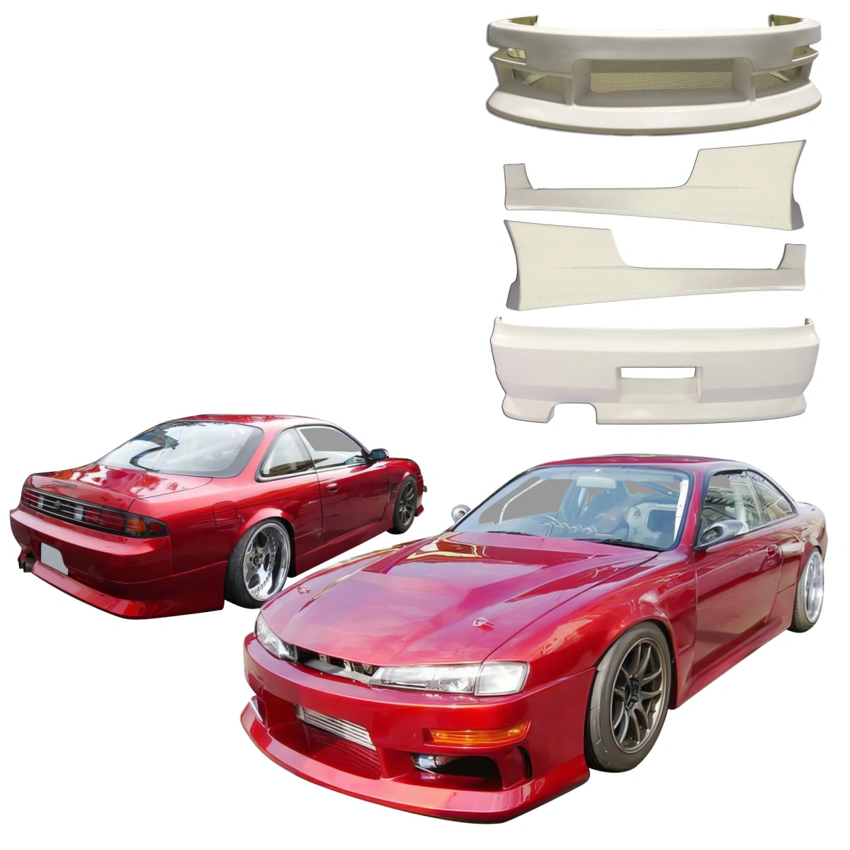 Modify your Nissan 240SX 1997 with our Exterior/Complete Body Kits - 3