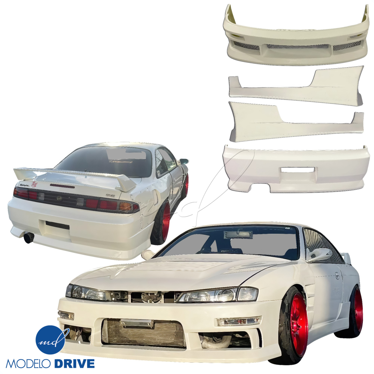 Modify your Nissan 240SX 1995 with our Exterior/Complete Body Kits - 