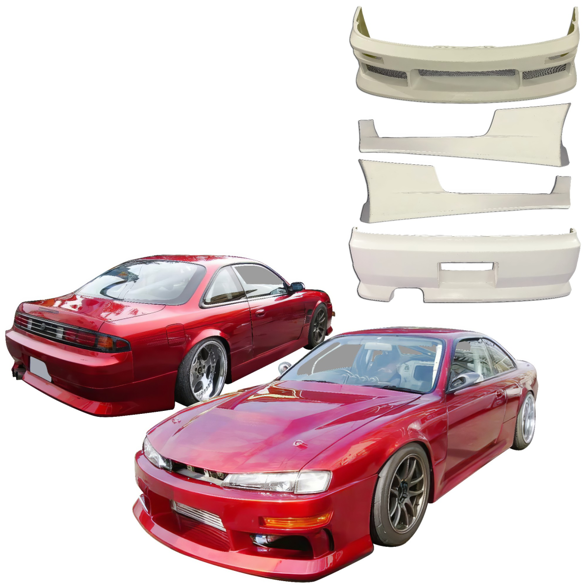 Modify your Nissan 240SX 1995 with our Exterior/Complete Body Kits - 