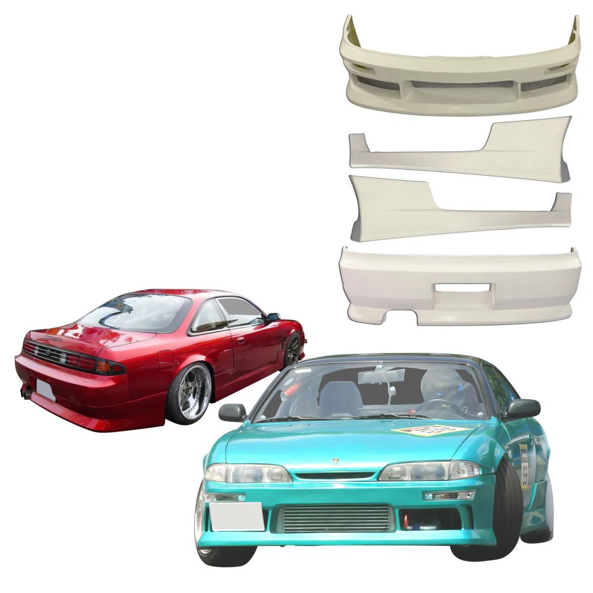 Modify your Nissan 240SX 1995 with our Exterior/Complete Body Kits - 3