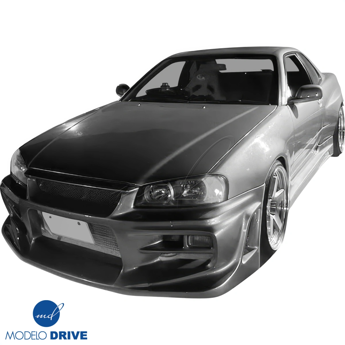 Modify your Nissan Skyline (R34) GTR 1999 with our Exterior/Front Bumpers - 5