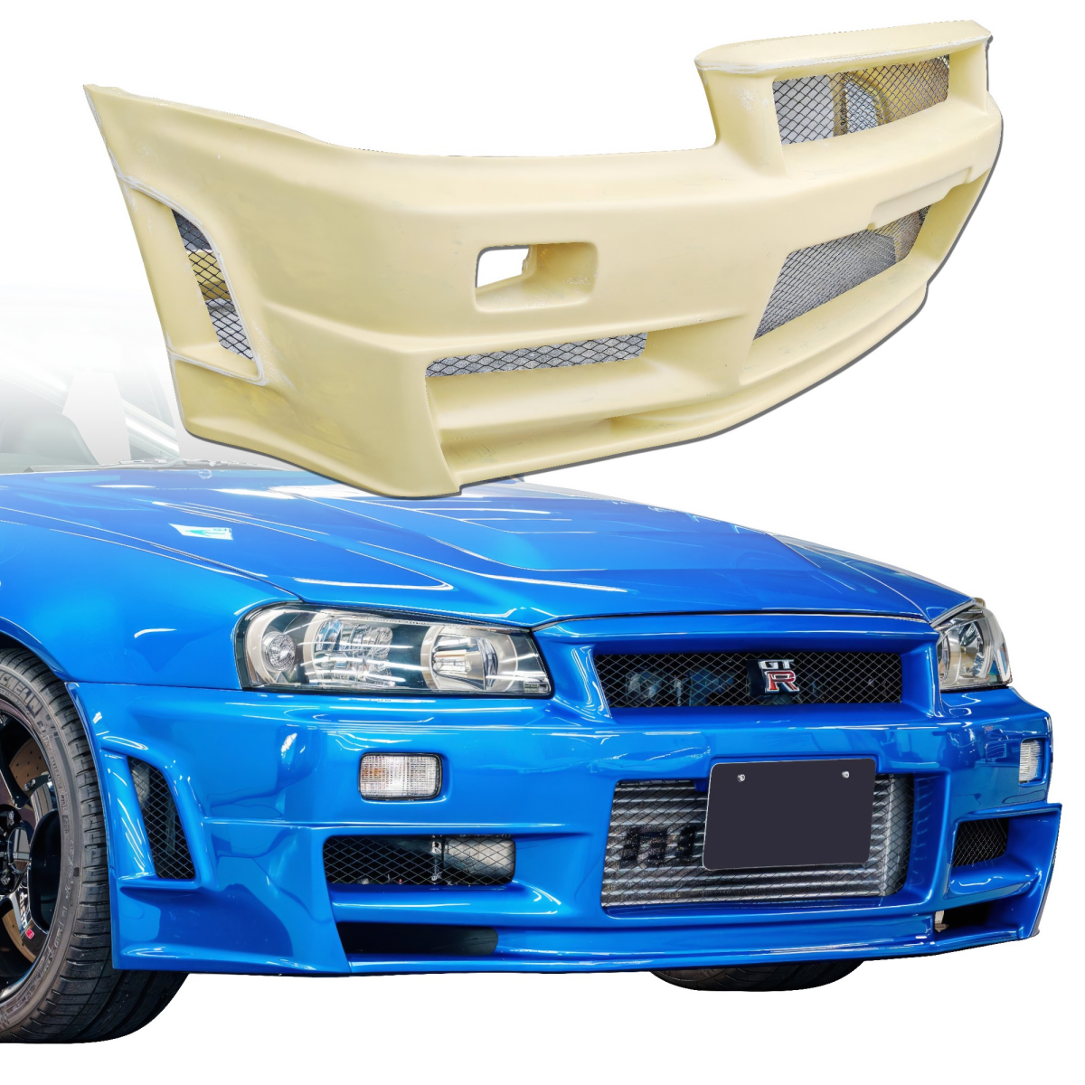 Modify your Nissan Skyline (R34) GTR 1999 with our Exterior/Front Bumpers - 