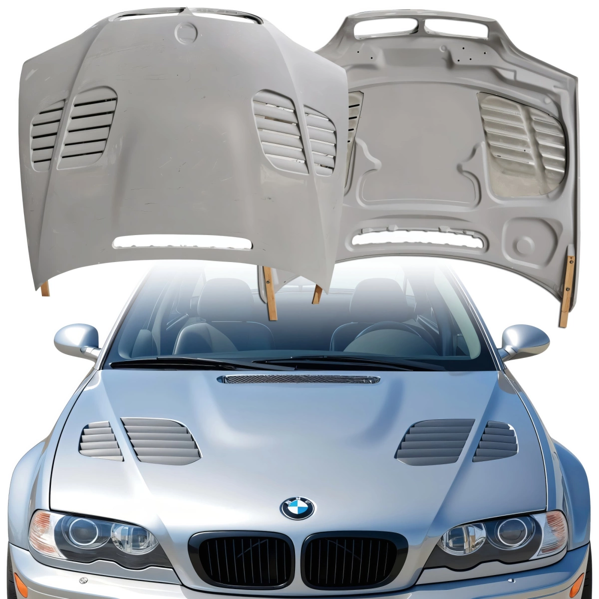 Modify your BMW 3-Series 2001 with our Exterior/Hoods - 1
