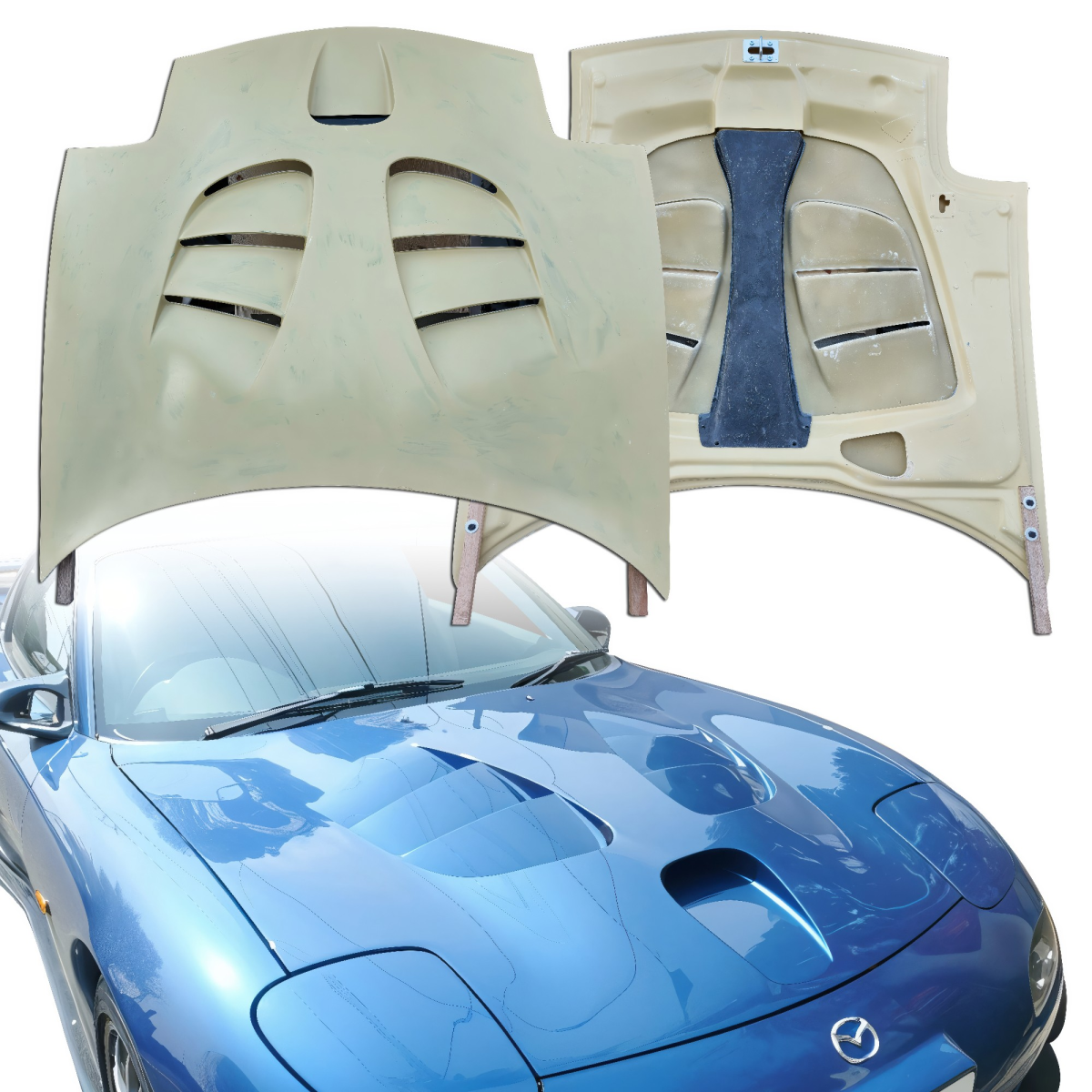 Modify your Mazda RX-7 1993 with our Exterior/Hoods - 