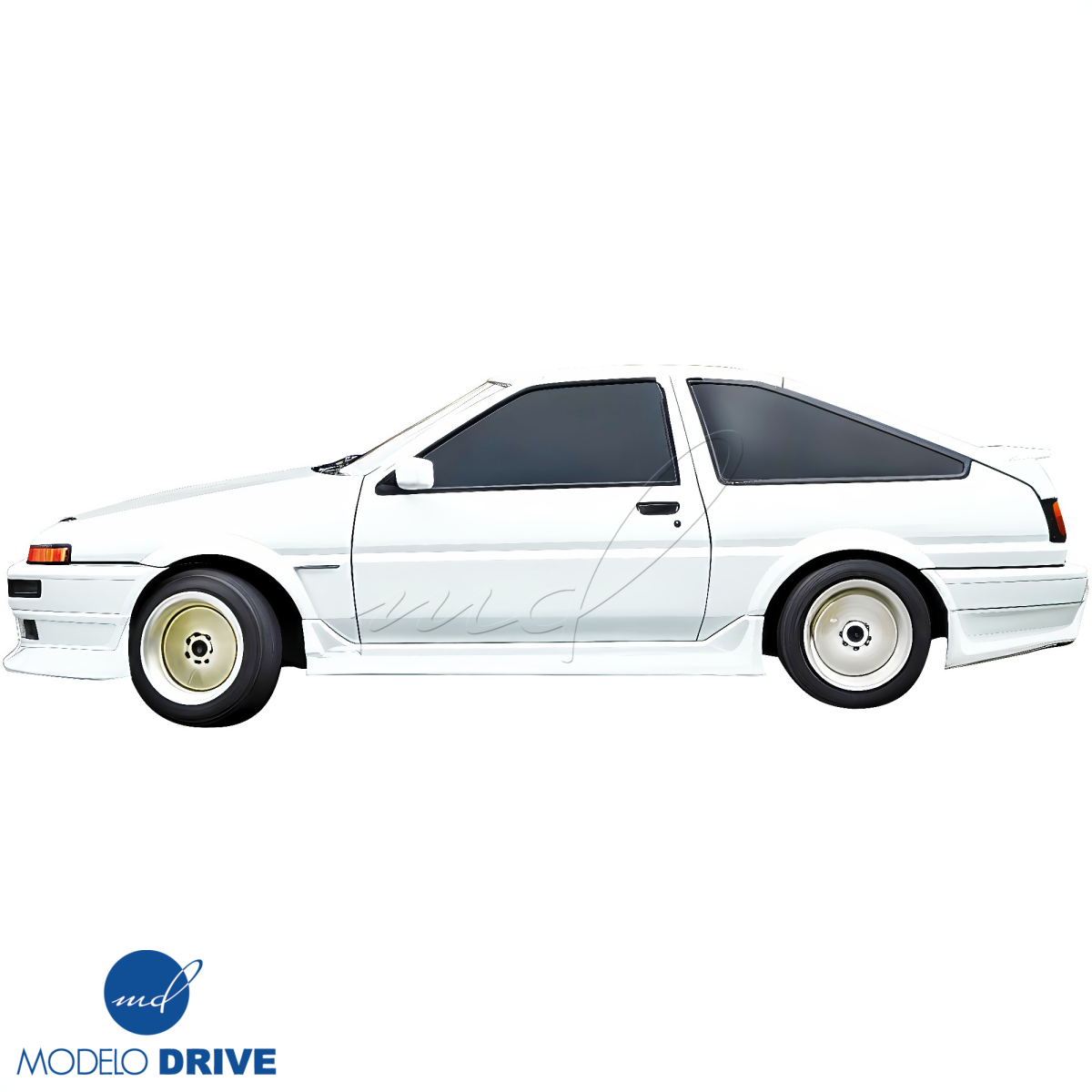 Modify your Toyota Corolla 1984 with our Exterior/Side Skirts - 
