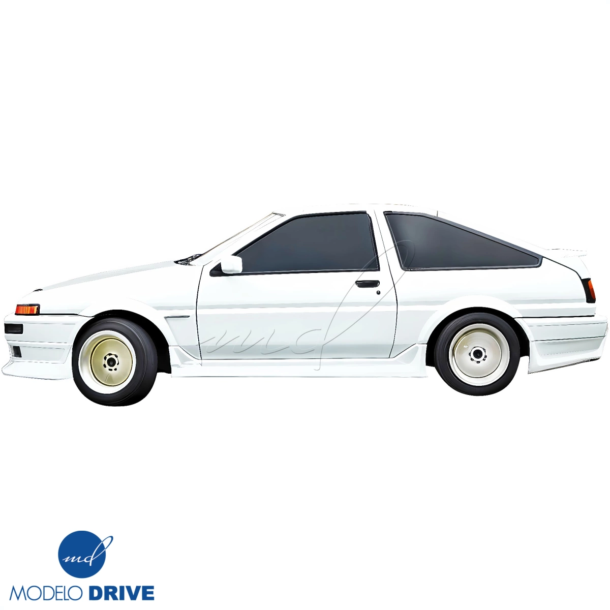Modify your Toyota Corolla 1984 with our Exterior/Side Skirts - 4