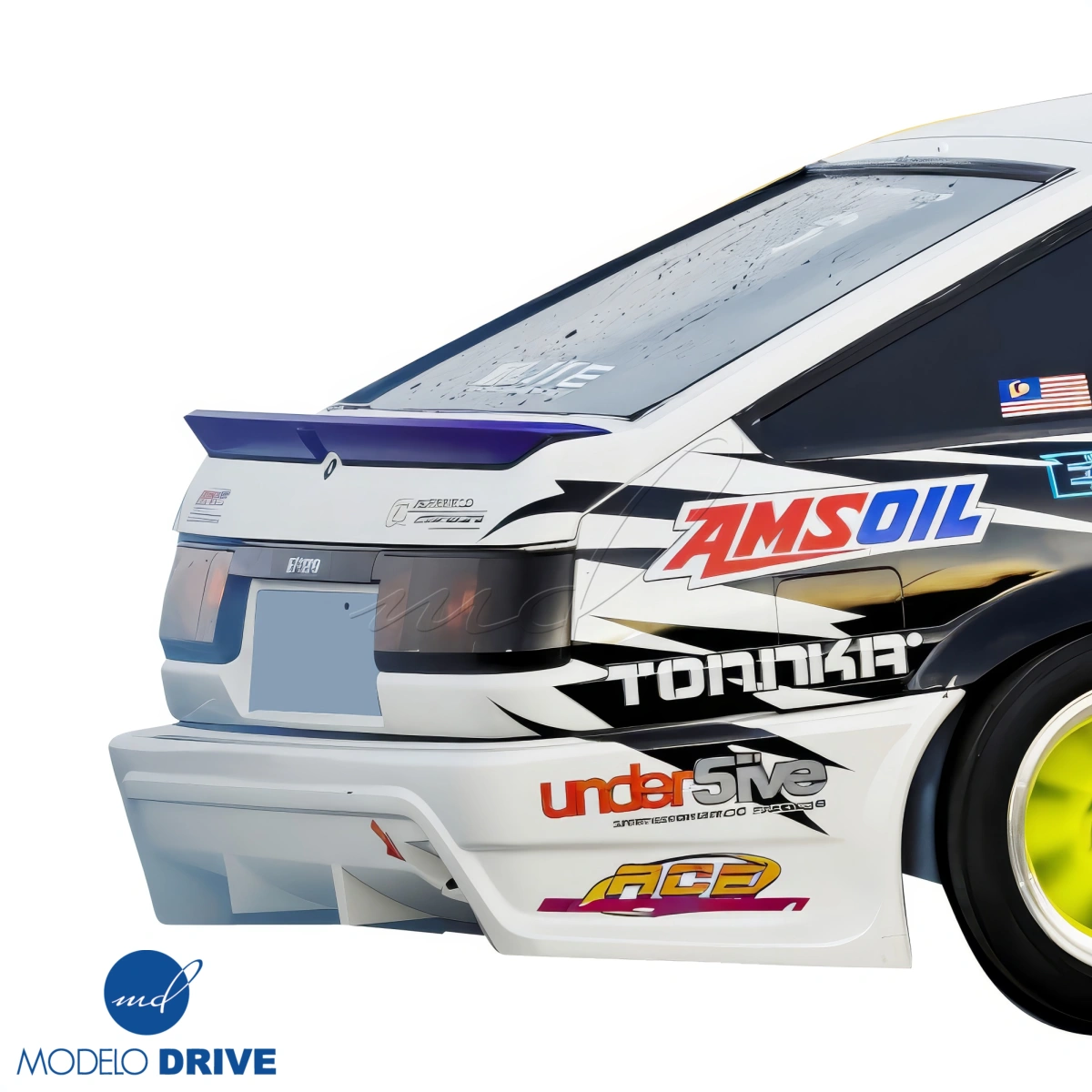 Modify your Toyota Corolla 1984 with our Exterior/Rear Bumpers - 4