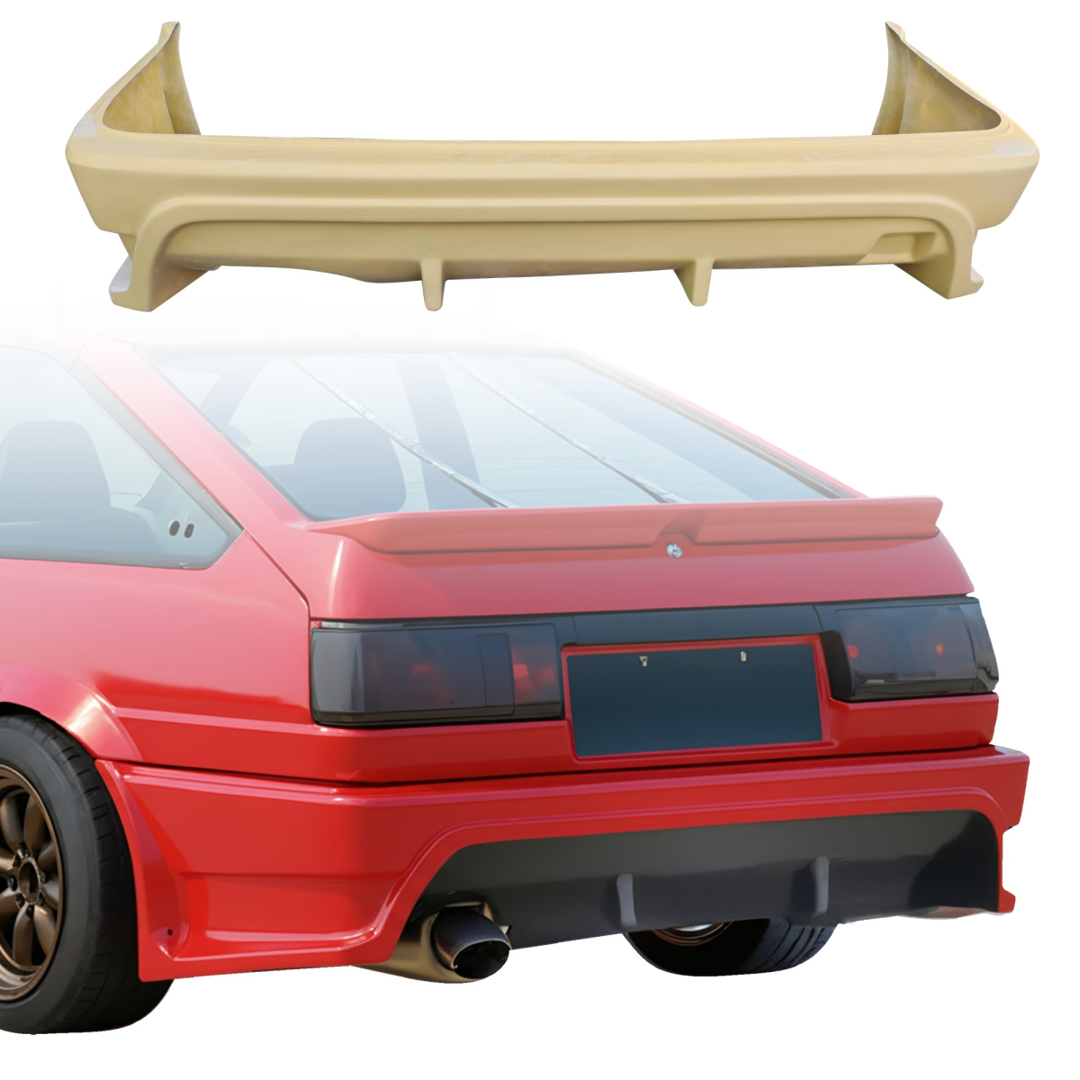 Modify your Toyota Corolla 1984 with our Exterior/Rear Bumpers -