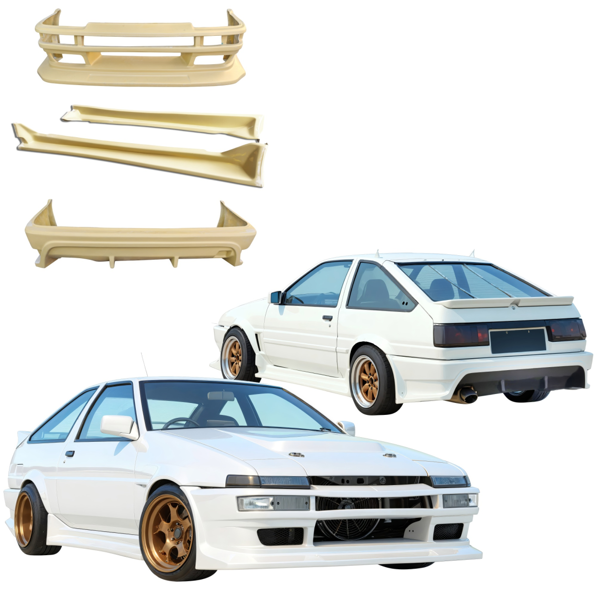 Modify your Toyota Corolla 1984 with our Exterior/Complete Body Kits - 