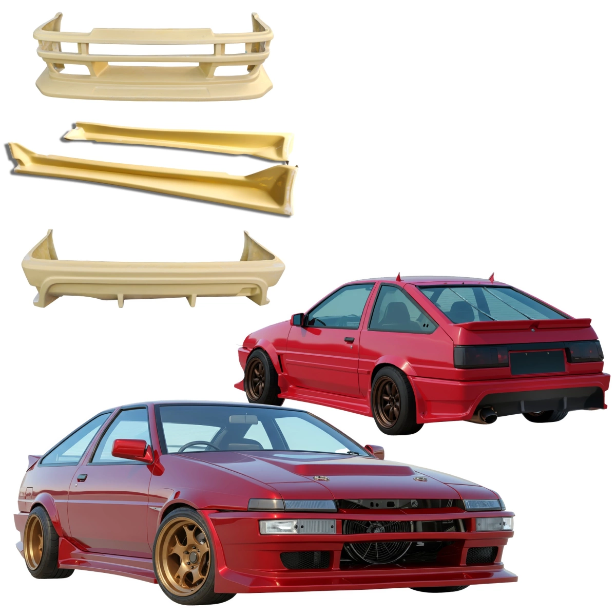 Modify your Toyota Corolla 1984 with our Exterior/Complete Body Kits - 4