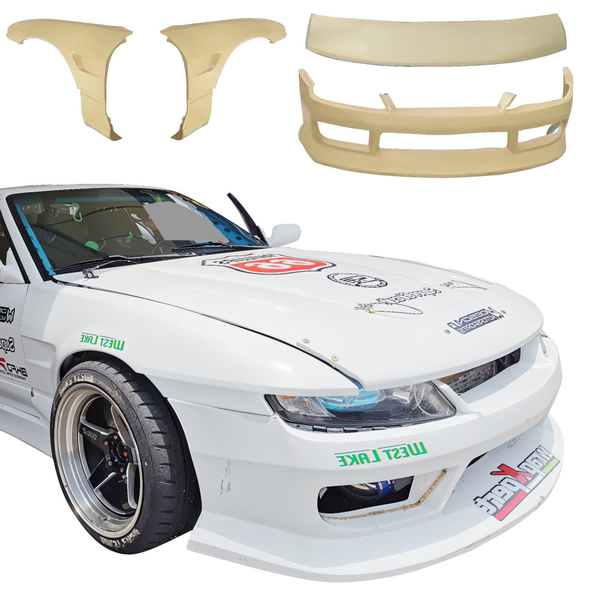 Modify your Nissan Silvia 1989 with our Exterior/Complete Body Kits -