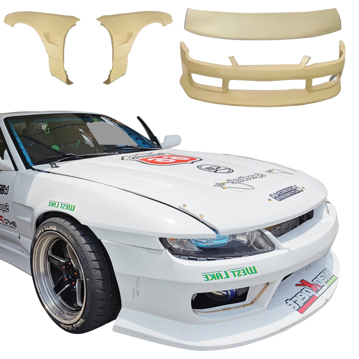 Modify your Nissan Silvia 1989 with our Exterior/Complete Body Kits - 1