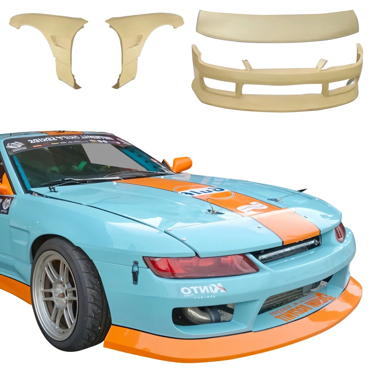 Modify your Nissan Silvia 1989 with our Exterior/Complete Body Kits - 3