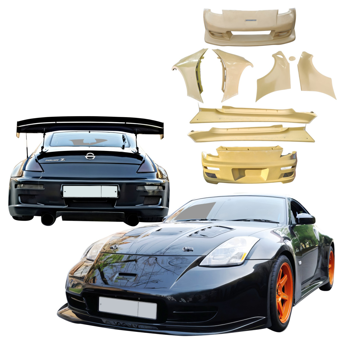 Modify your Nissan 350Z 2003 with our Exterior/Complete Body Kits -