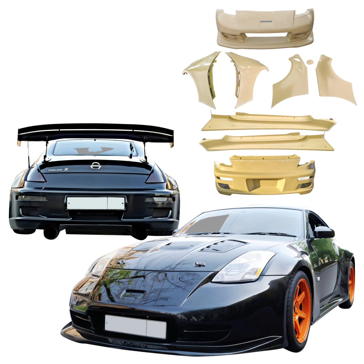 Modify your Nissan 350Z 2003 with our Exterior/Complete Body Kits - 2