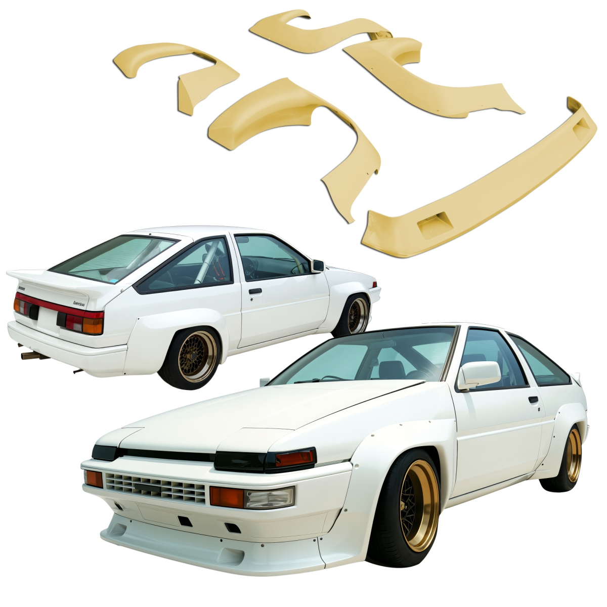 Modify your Toyota Corolla 1984 with our Exterior/Complete Body Kits -