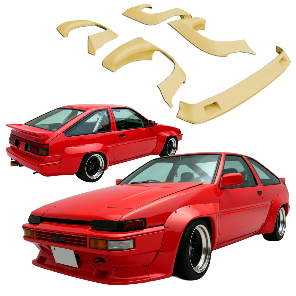 Modify your Toyota Corolla 1984 with our Exterior/Complete Body Kits -