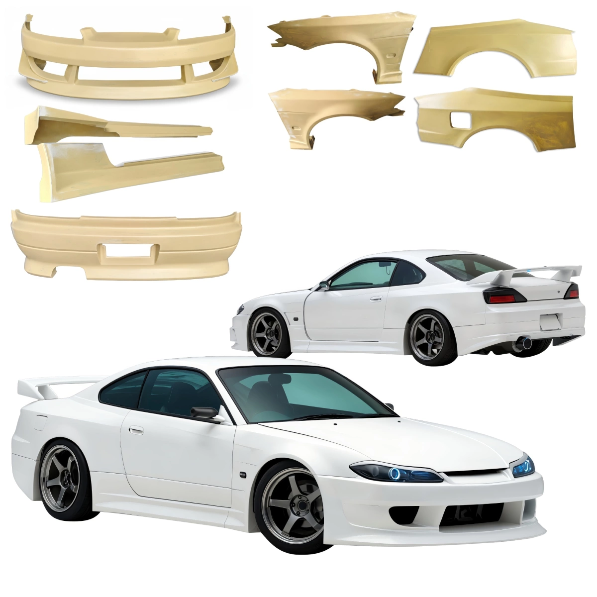 Modify your Nissan Silvia 1999 with our Exterior/Complete Body Kits - 1