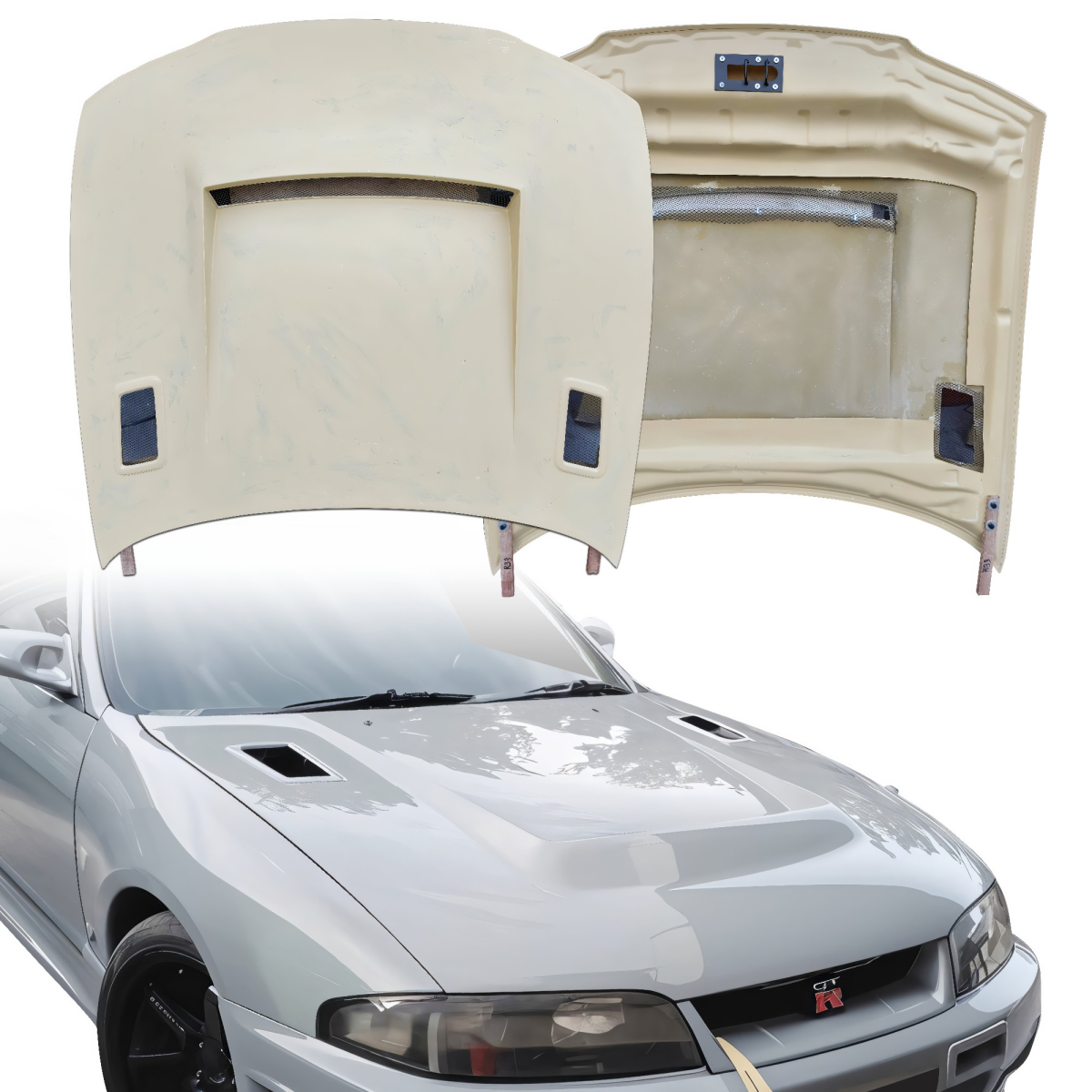Modify your Nissan Skyline (R33) GTS 1995 with our Exterior/Hoods - 